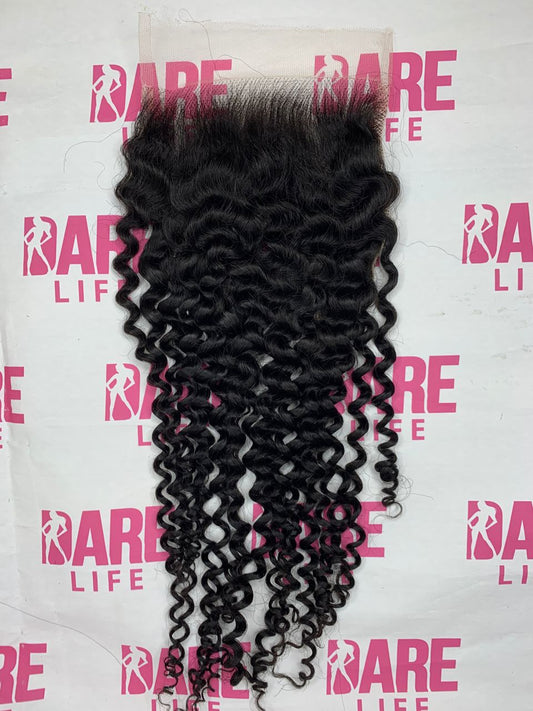 Raw Cambodian Richesse Curls Lace Closure